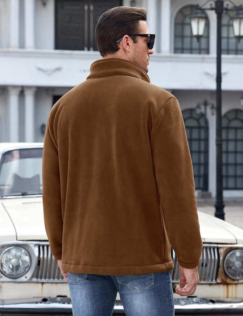Fleece herenjacken, herenjas