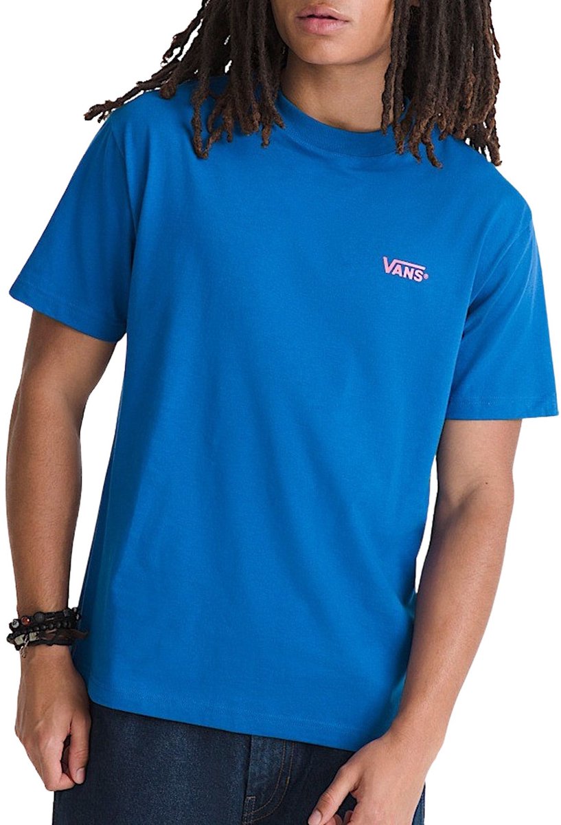 Vans New Left Chest SS Shirt Heren Blauw