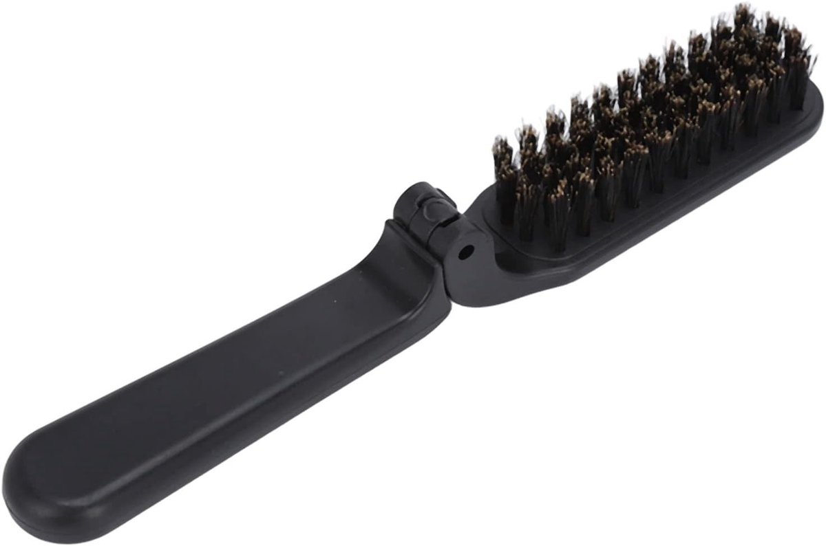 Vouwbare Baardborstel voor Mannen, Zachte Borstel voor Baardverzorging en Haarstyling, Ideaal voor Combineren van Baardhaar