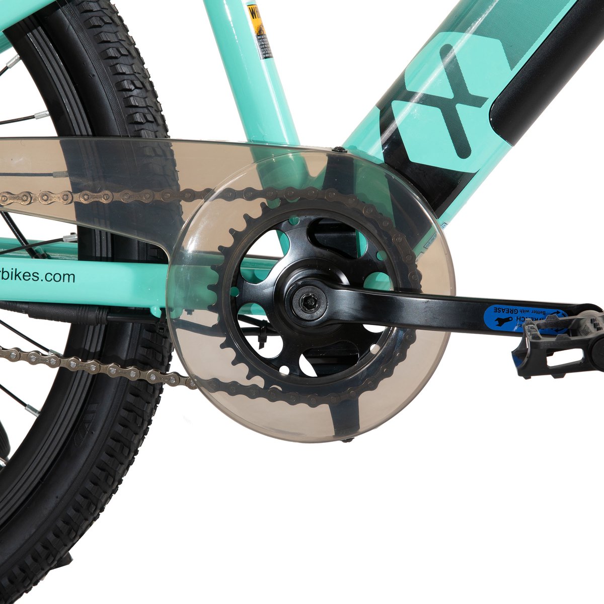 JOYSTAR 24 Inch Elektrische Kinder Mountainbike - 250W E-Bike voor Kinderen (7+ Jaar) - 25 km Actieradius - Met Verwijderbare Accu & Schijfremmen – Spaakwiel - Groente thumbnail 4