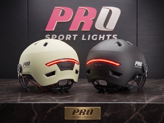 Fietshelm Dames Heren Clearview Helm vizieren & verlichting Fiets E-bike Speed Pedelec NTA 8776 Medium Zwart — afbeelding 2