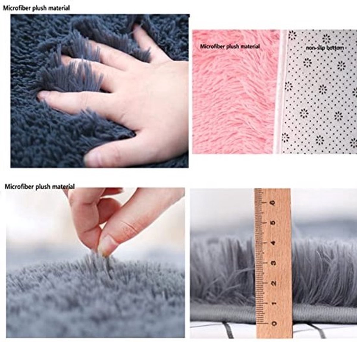 Zachte Blauw Badmat Set - 3 Stuks