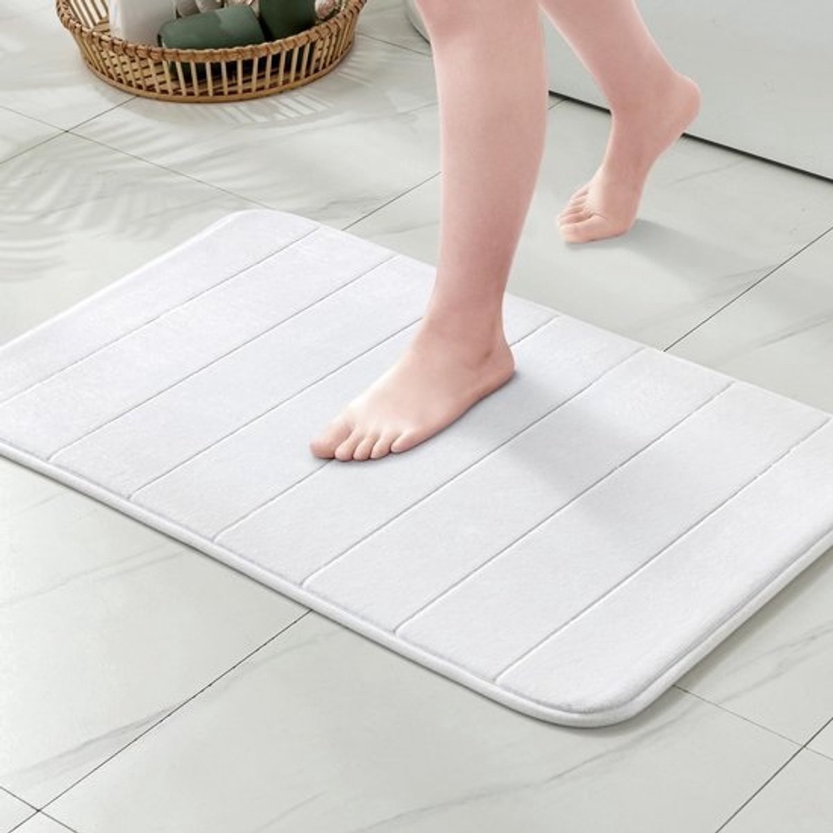 Badmat Traagschuim Antislip 40 x 60 cm - Ideaal voor Badkamer en Woonkamer