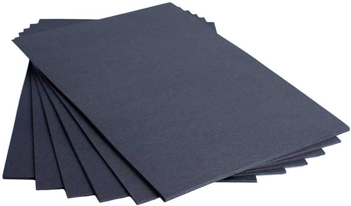 House of Card & Paper A5 220 GSM Card - Zwart (Pack van 25 vellen)
