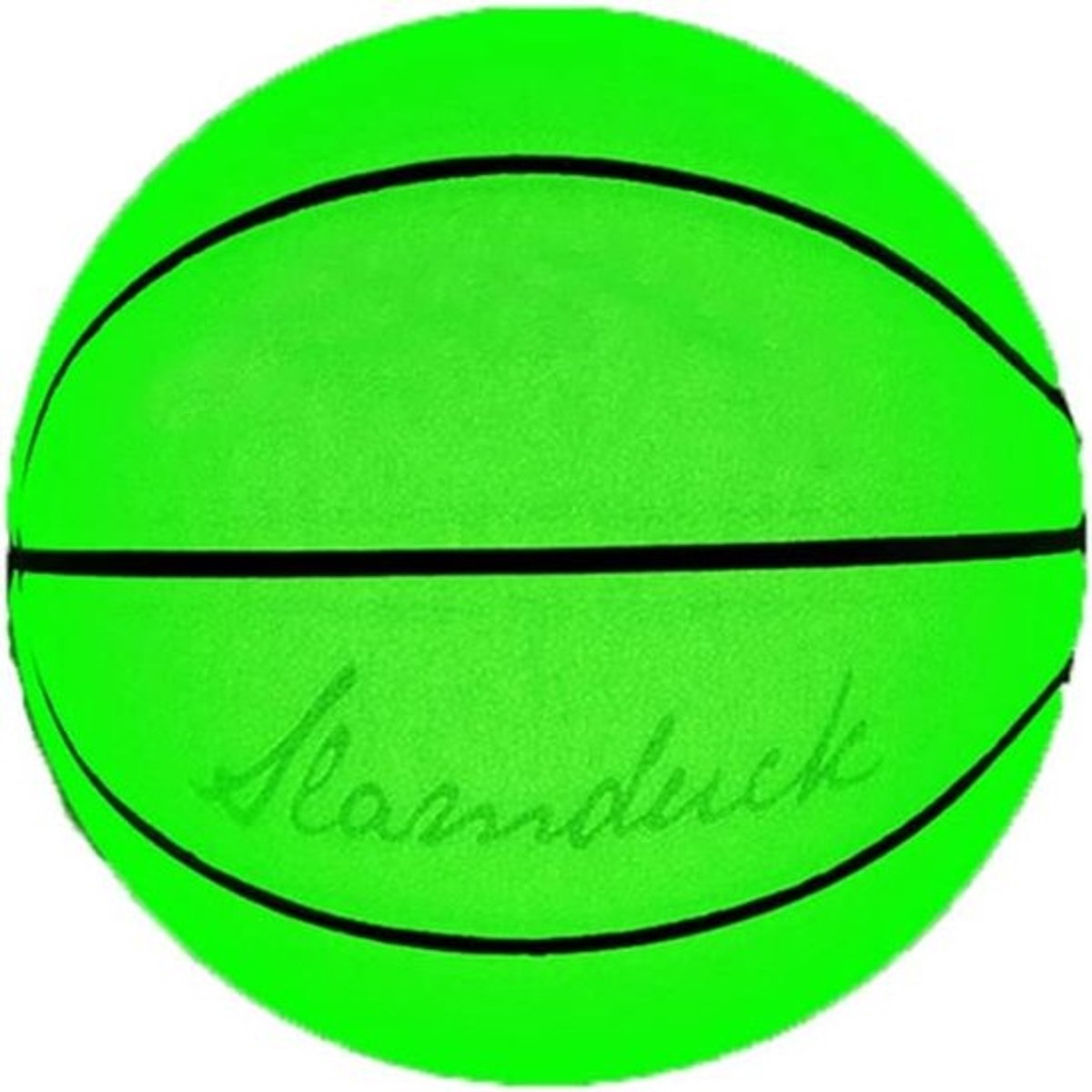 Reflecterende lichtgevende basketbal - maat 7 - met mesh tas en pompnaald