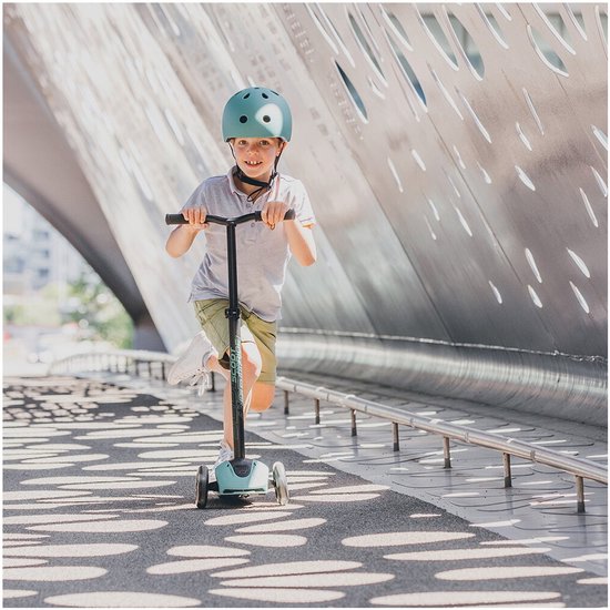 Scoot and ride - kinderhelm - maat S-M - 51-55cm - verstelbaar - Forest - Green van Scoot and Ride — afbeelding 5