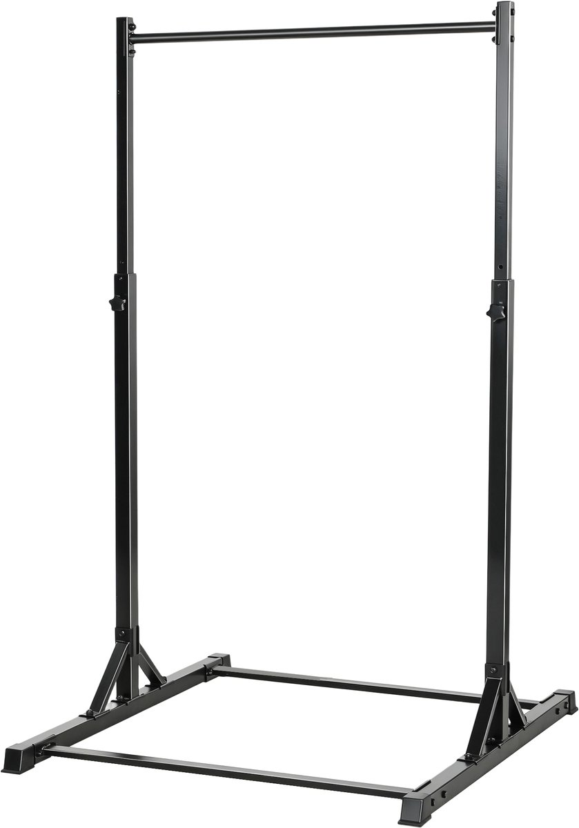 Power Tower Dip Station, Squat rack, in Hoogte Verstelbaar Vrijstaand Optrekstation, 200KG Draagkracht