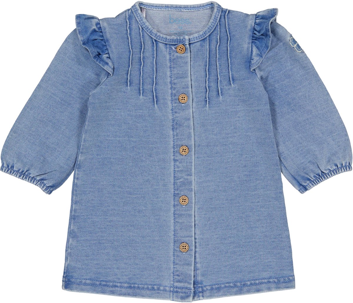 B.E.S.S Baby meisjes Jurk Jurk alma Blue Denim maat 62