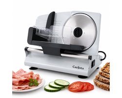 Caryota Snijmachine - Vleessnijmachine - Broodsnijmachine - 2 RVS Messen Ø 19 cm - Verstelbaar 1-15…