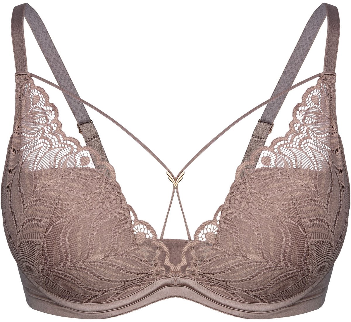 ESOTIQ Aurora - Push-upbeha - Lichtbruin - Claudia-constructie - Uitneembare vullingen