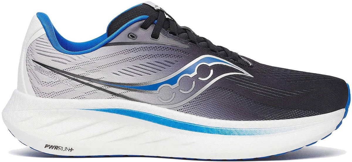 Saucony Ride 18 Hardloopschoen /Skydiver Zwart