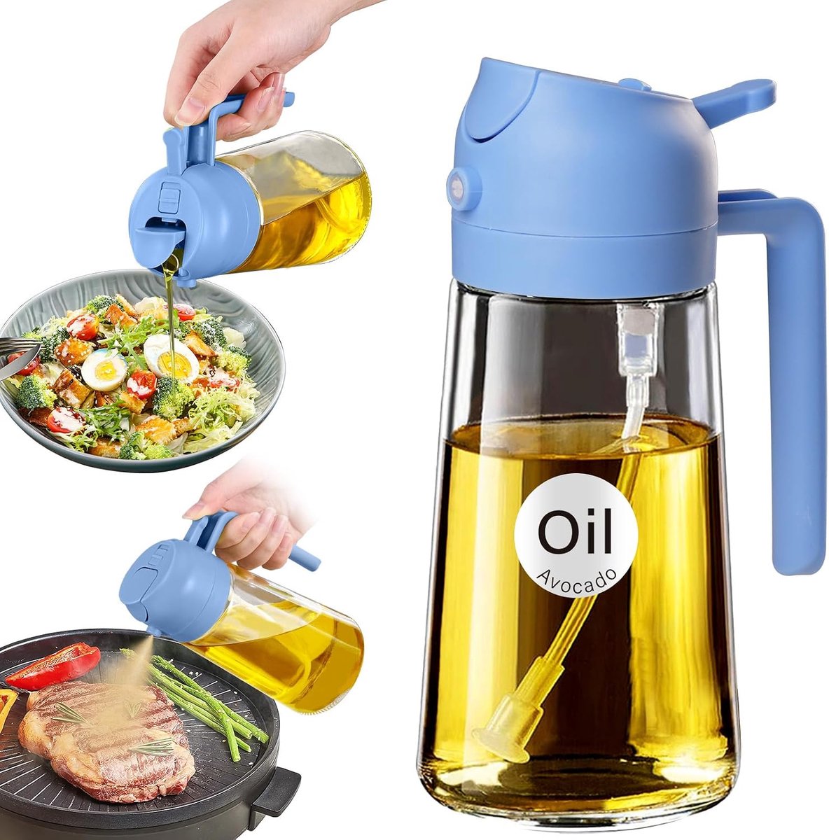 Oliesproeier 470 ml 2-in-1 voor Koken