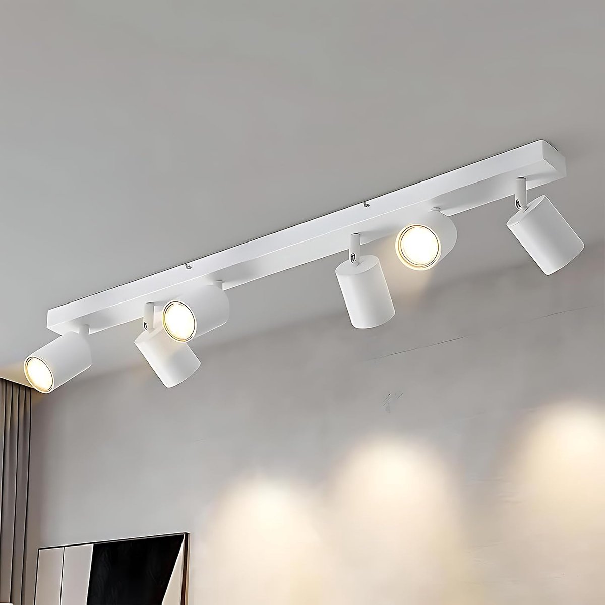 Plafondspot 6 Vlammen Plafondlamp Wit LED Plafondspot GU10