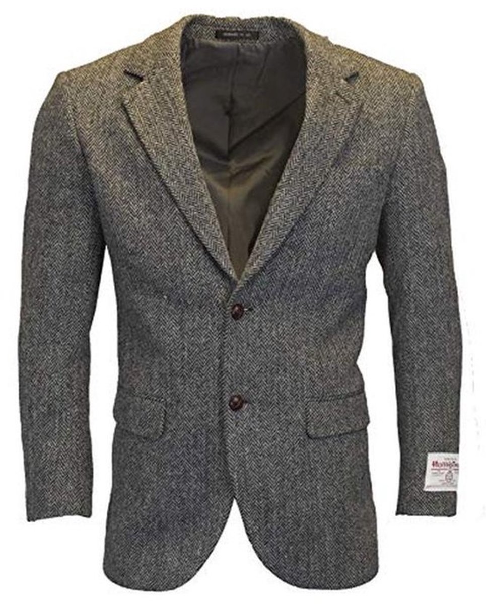 Heren Colbert Harris Tweed - Klassieke Blazer met Schots Motief