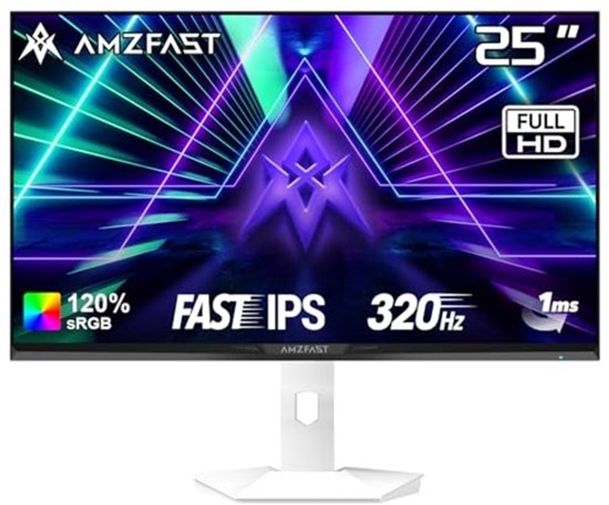 Gaming Monitor 25 Inch - 320Hz, FHD 1920x1080, 1 ms, Fast IPS, sRGB 120%, HDR, Adaptive Sync, Eye-Care