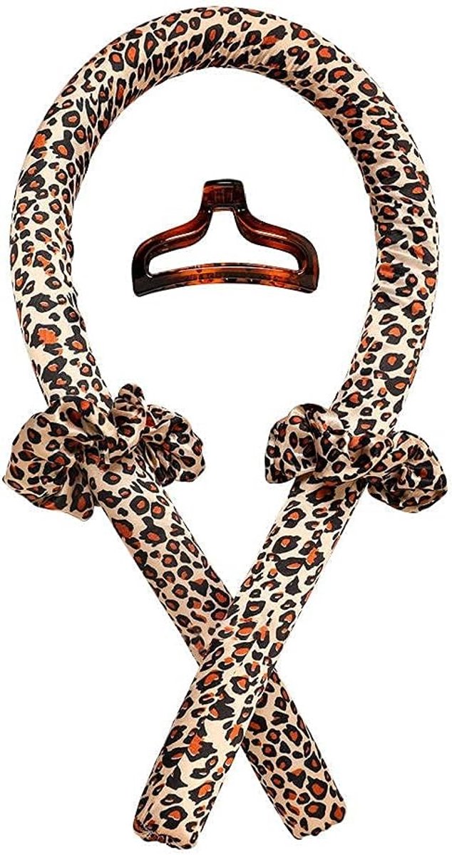 Krulspelden voor lang haar zonder hitte voor een nacht zonder warmte voor lang haar, zacht om te slapen voor grote krullen. De set bevat 2 haarelastiekjes + 1 haarspeld