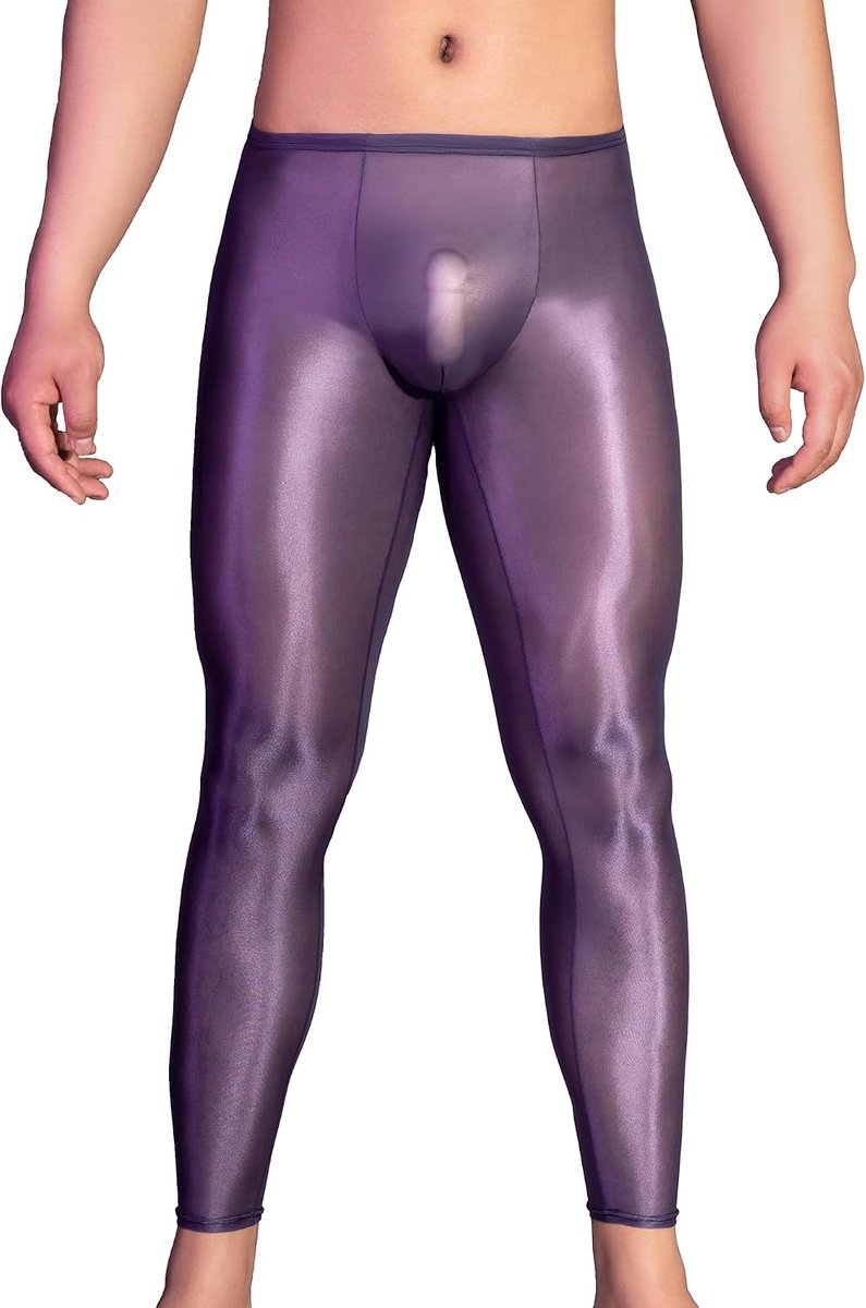 Actiekleding voor heren, transparante lange strakke broek, ultradunne leggings, nachthemden