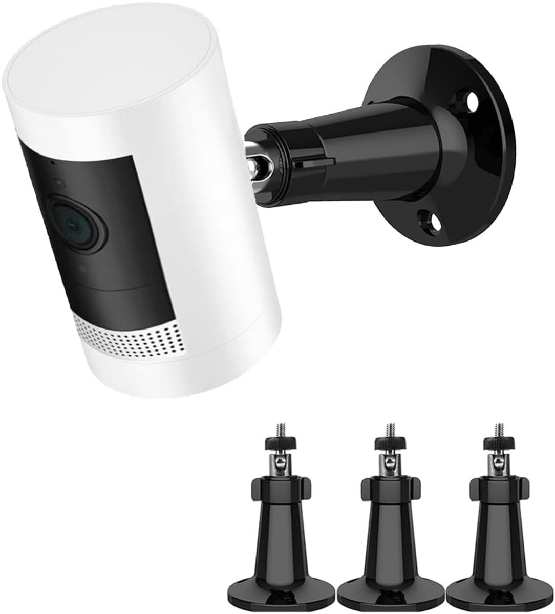 Camerahouder met 1/4-20 inch schroefdraad, wandhouder voor Ring Stick Up Cam, Arlo Pro 4, EufyCam 2 Pro/2c Pro/2/2C, 360 graden verstelbare veiligheidsbeugel voor binnen en buiten