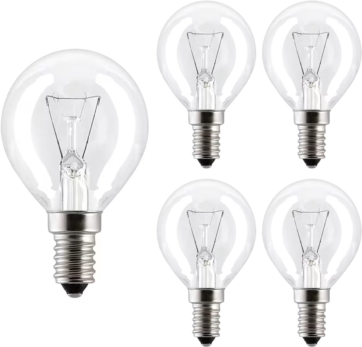 VITO Calor - Ovenlamp E14 - 40W 600lm 2800K - Warm Wit Licht - G45 - 300°C Hittebestendig - 5 stuks