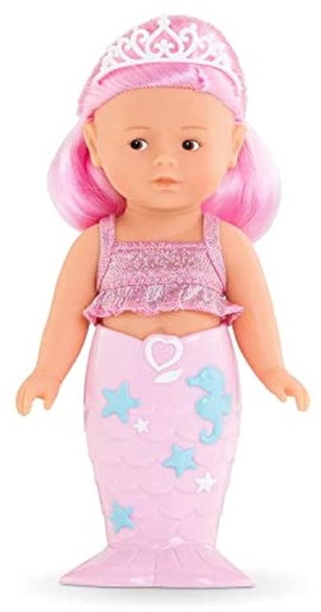 Mini Zeemeermin Pop 20 cm met Afneembare Staart - Vanille Geurige Speelgoedpop voor Kinderen vanaf 3 Jaar