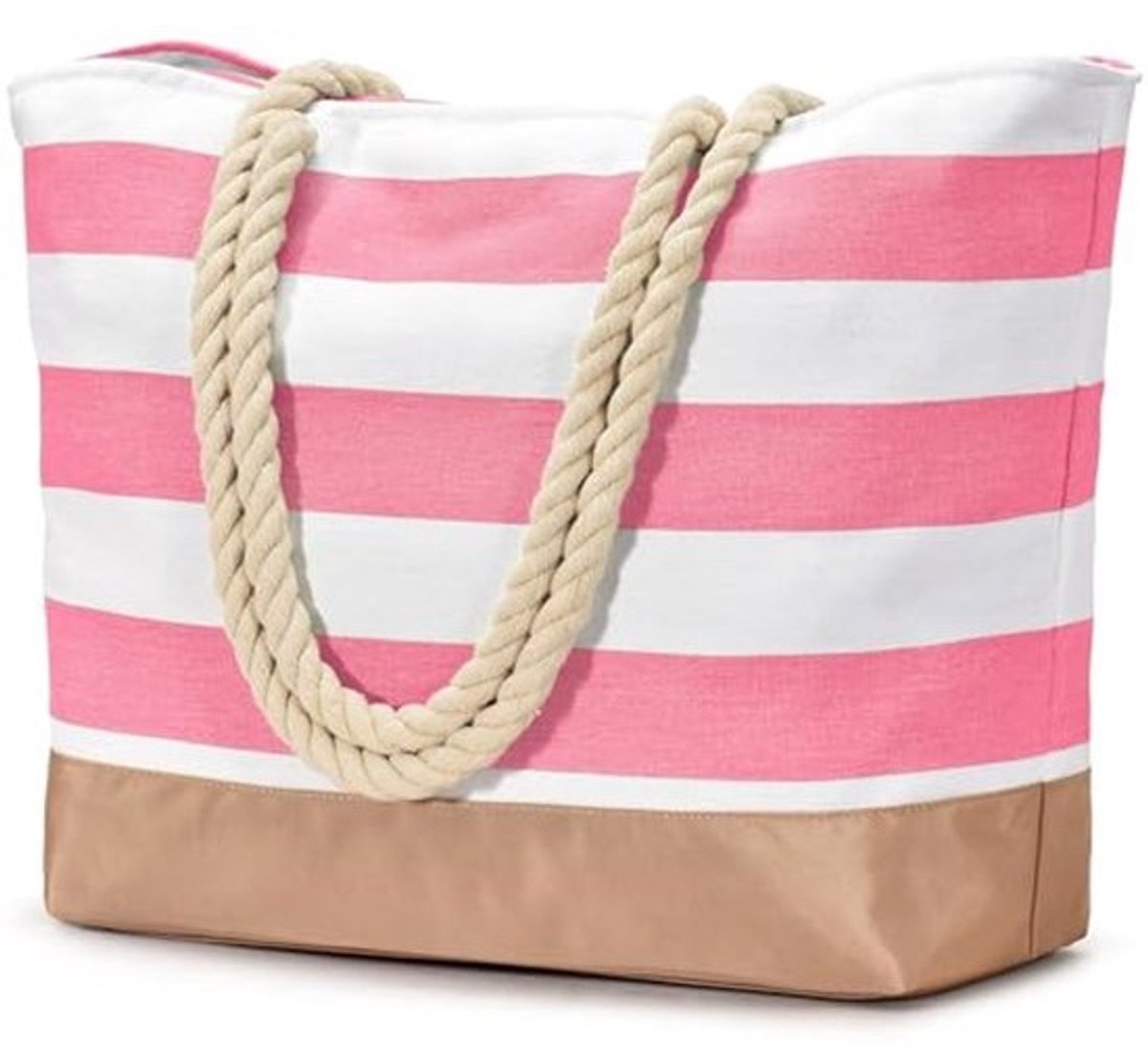 Waterdichte Strandtas - Grote Shoppertas met Ritssluiting - Perfect voor Dames en als Bad- of Reistas