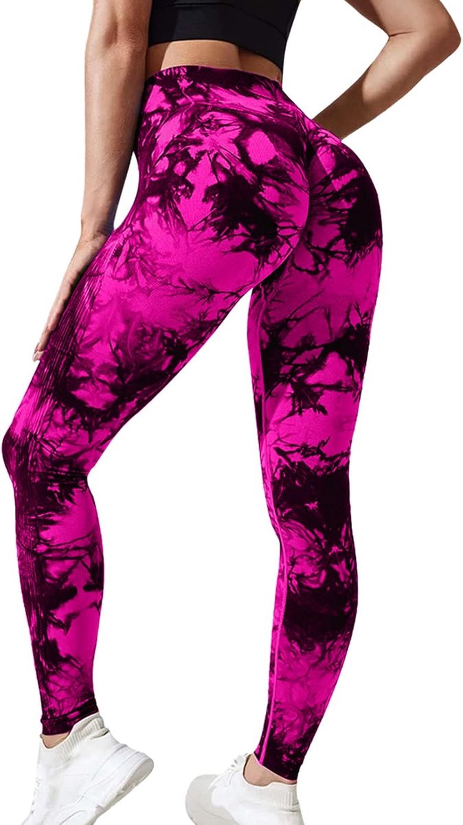 Leggings voor dames, hoge taille, sportlegging, booty, scrunch, lang, naadloos, yoga, gymbroek, push-up