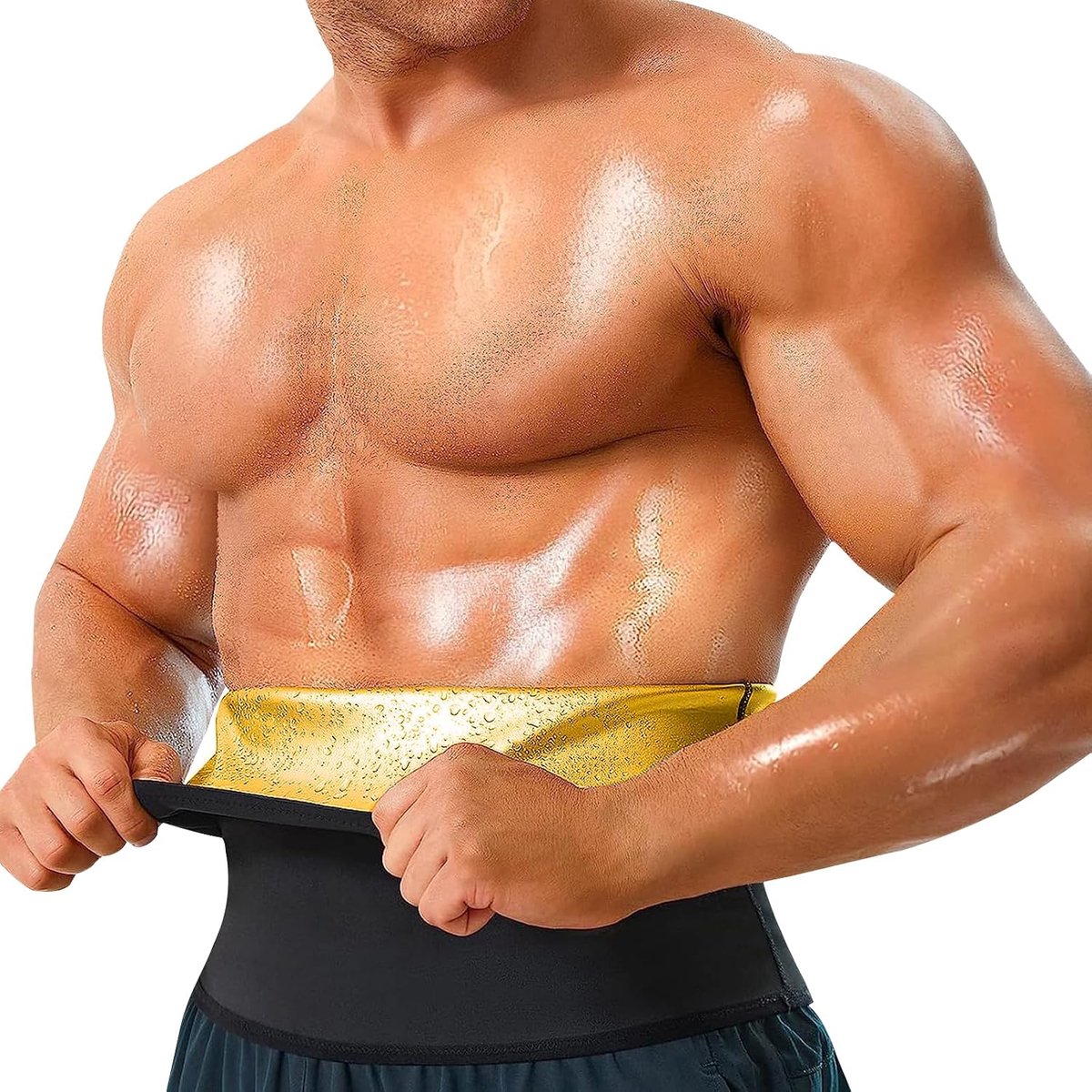 Riem voor heren, tailletrainer, trimmer, shapewear, afslanken, kleding, buikriem voor mannen