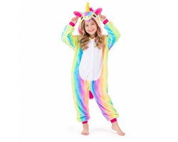 Eenhoorn Onesie Kinderen – Unicorn Dieren Huispak – Maat 98/104 – Jongens & Meisjes