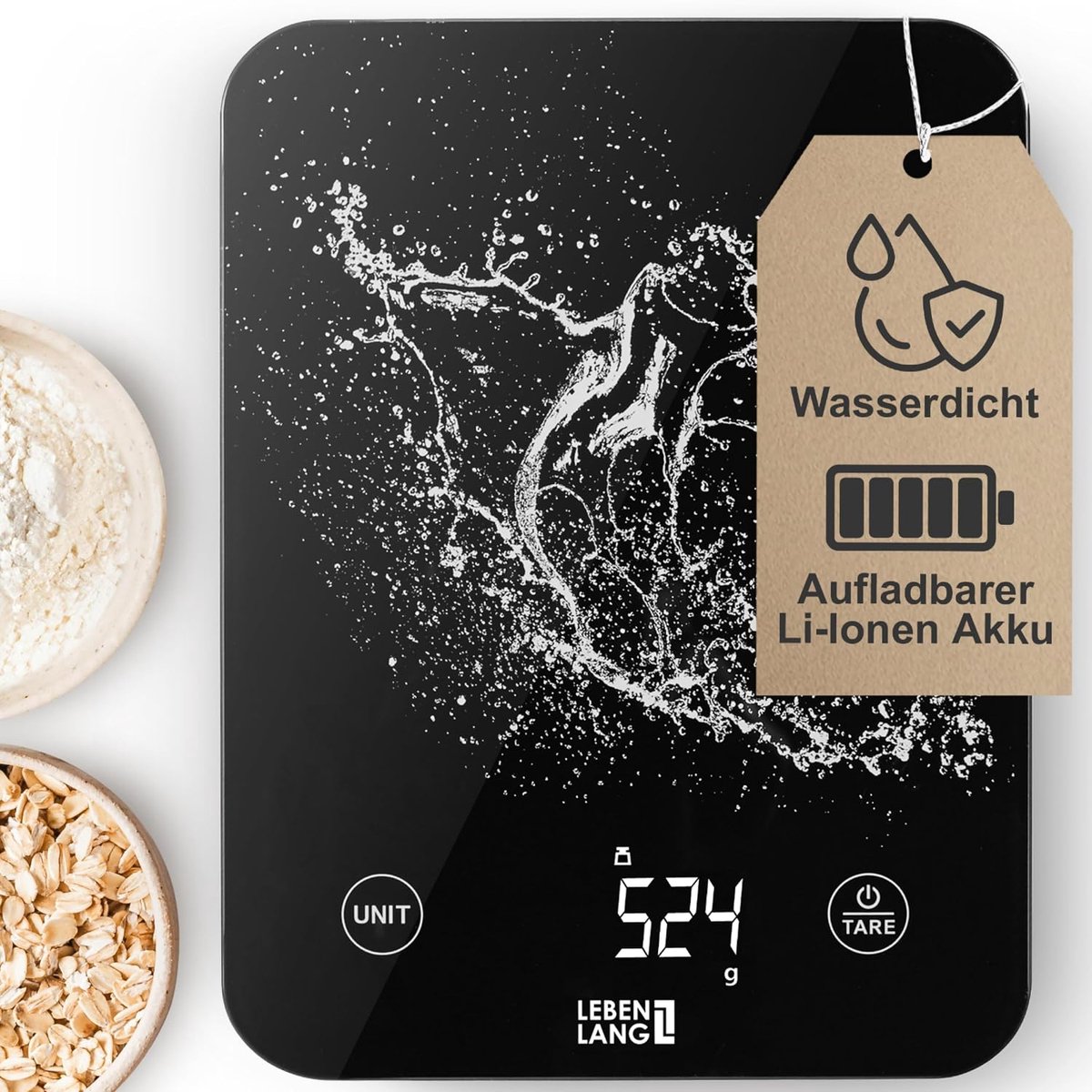 Keukenweegschaal - Tot 10 kg - Digitaal - Met Tarrafunctie