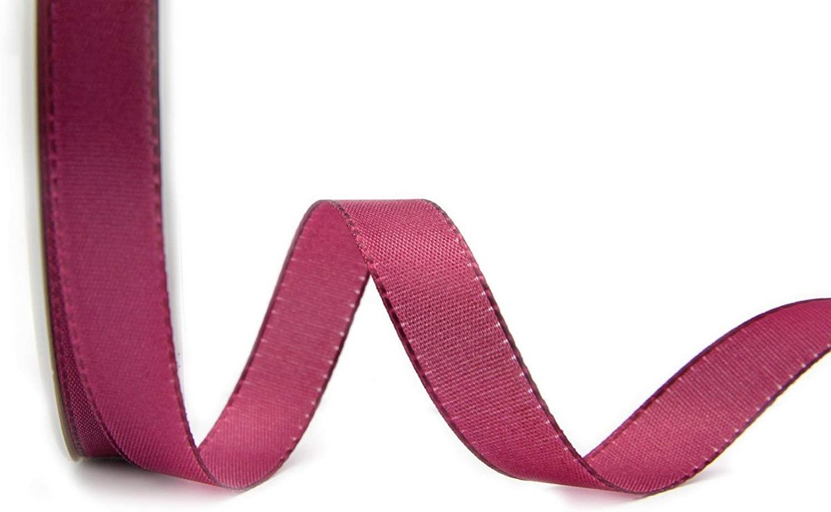 50 m x 15 mm TAFTBAND fuchsia pruim decoratielint cadeaulint stoffen lint tafeldecoratie bruiloft Pasen lint Visco TAFT kaarten maken knutselen
