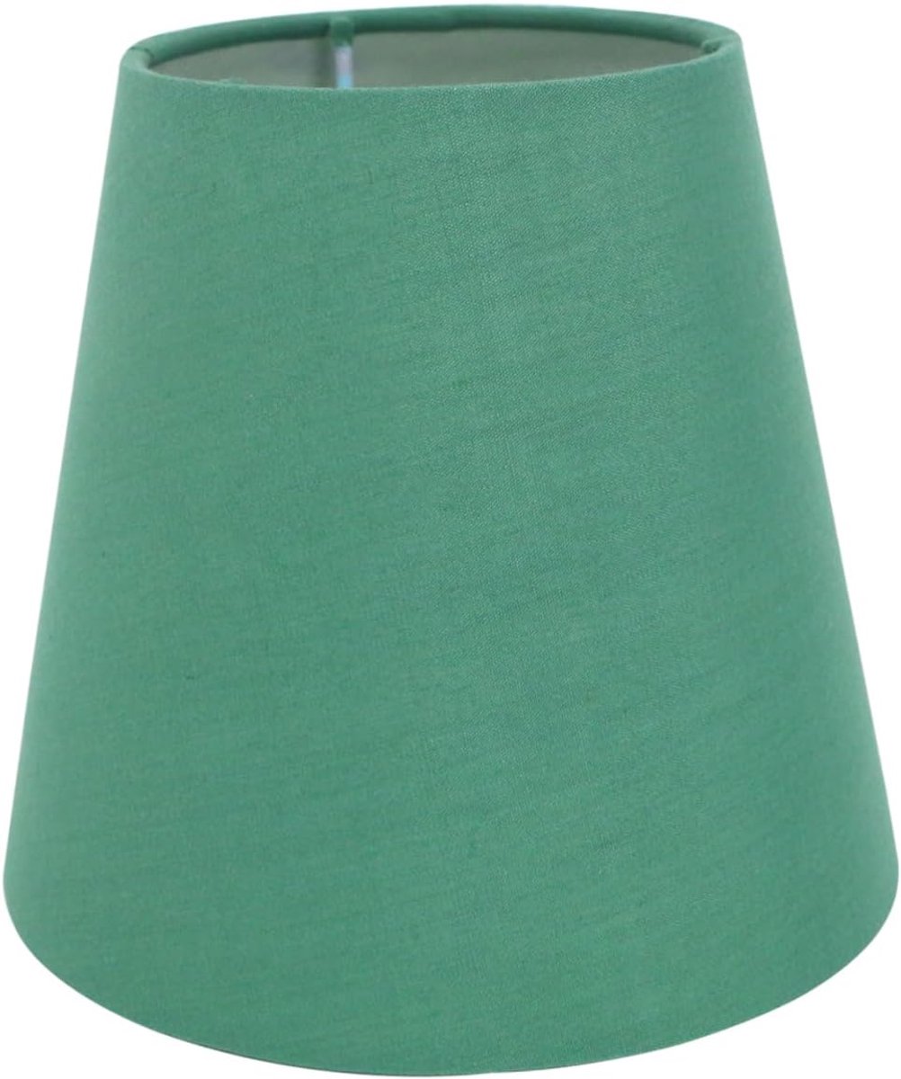 5.5" E14/E27 Stoffenscherm voor Plafondlamp en Tafel Klein, Groen