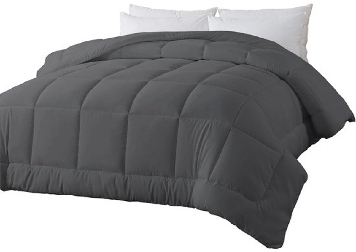 Luxe Alternatief Dekbed met Hoektabs - Alle Seizoenen Volledige Grootte 240 GSM Grijs