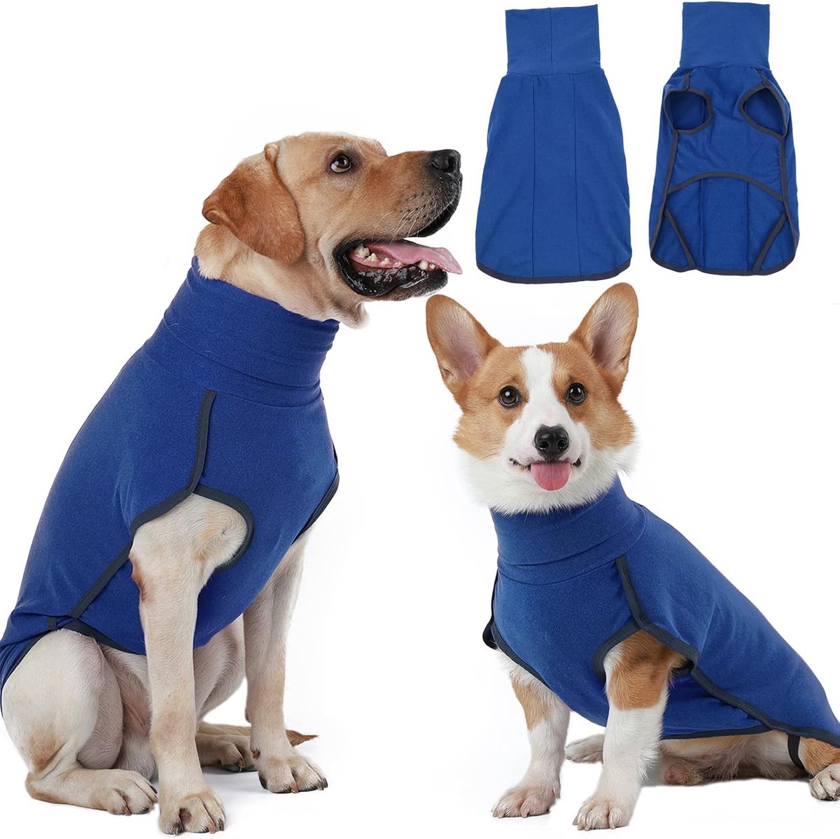 Hondentrui - Warme en lichte stretch fleece trui - Hondenpyjama - Herfst- en winterjas voor koud weer - Jas voor kleine, middelgrote puppy's