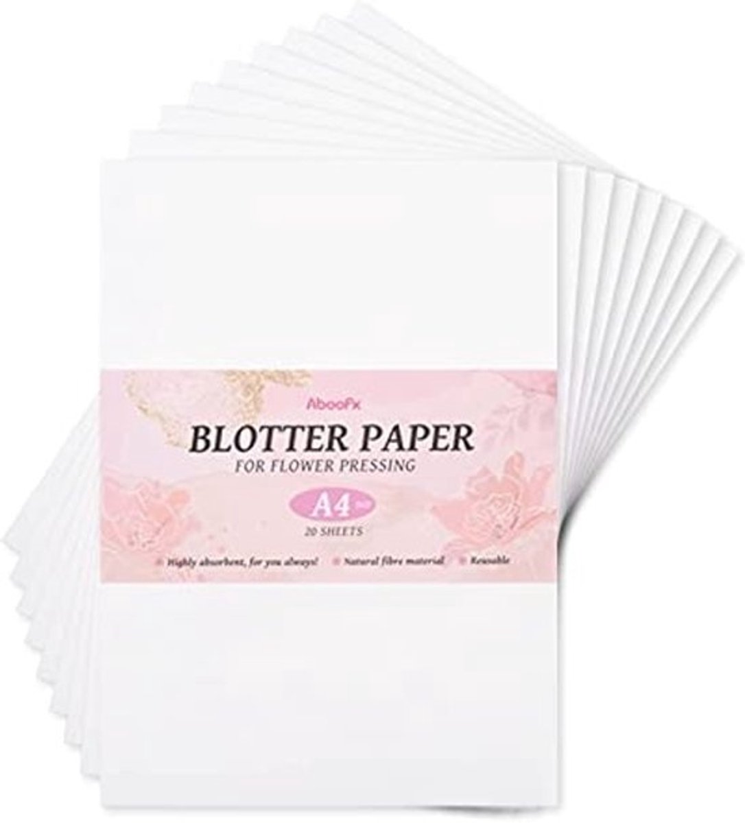 20 vellen wispapier voor bloemenpers – A4 formaat, sterk absorberend en herbruikbaar – Perfect voor het maken van een herbarium