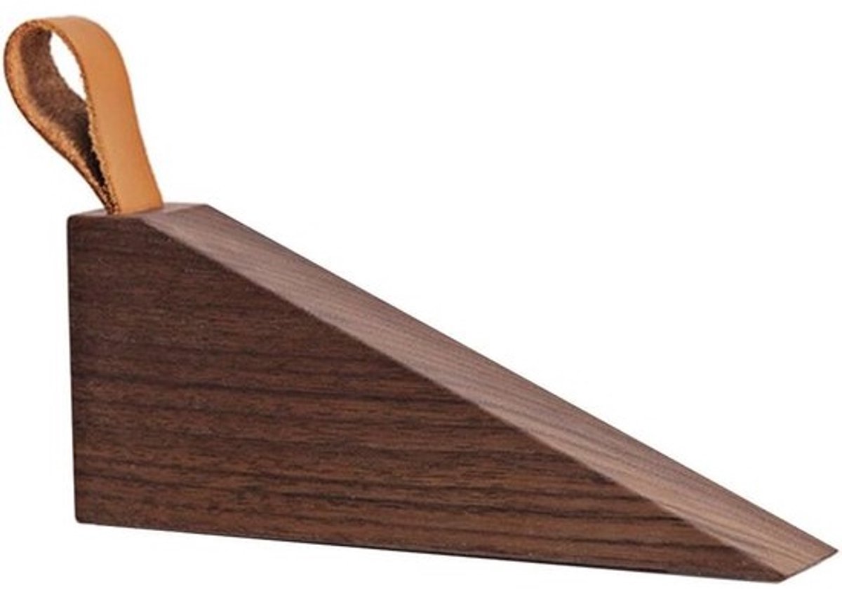 Houten antislip deurstopper voor babyvingersbescherming thuiskantoor