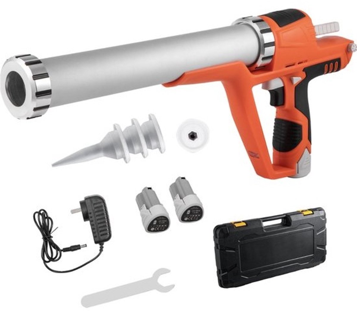 Kitpistool - Elektrische Kitspuit - Draadloos - 12V - Aluminium - Draagbaar - Kitspuit 600ml