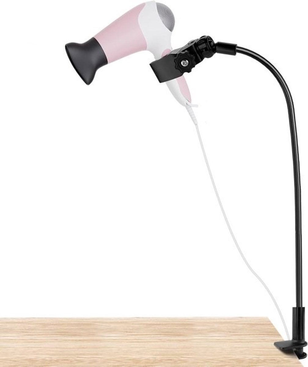 Verstelbare 360 Graden Rotatable Haardroger Stand met Handen Vrije Slang en Klemmen voor Oppervlak Gebruik - Ideaal voor Thuis en Kappers