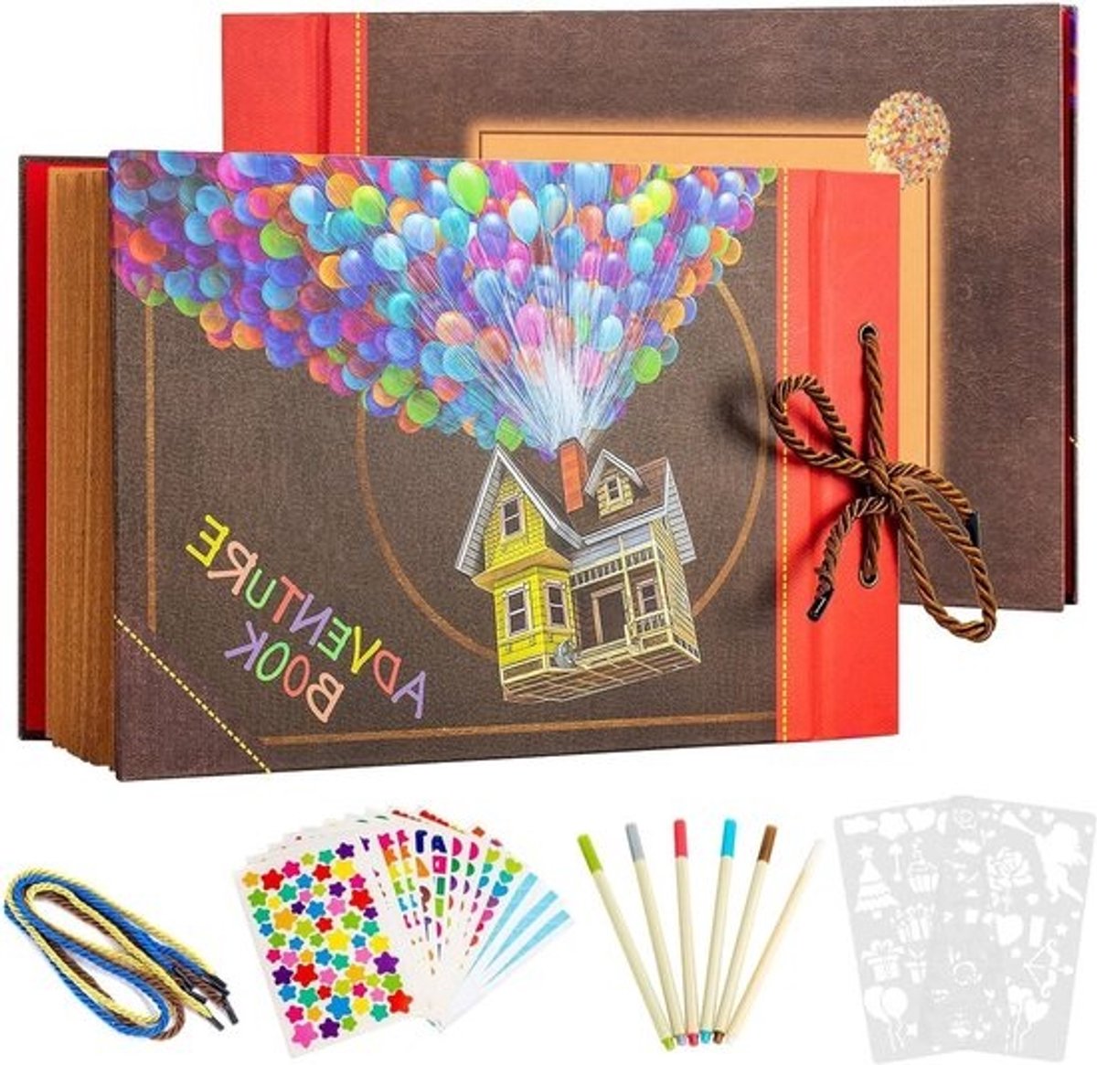 Creatief fotoalbum voor DIY-projecten, avontuurlijke scrapbook en reisherinneringen - Cadeau voor verjaardagen en bruiloften