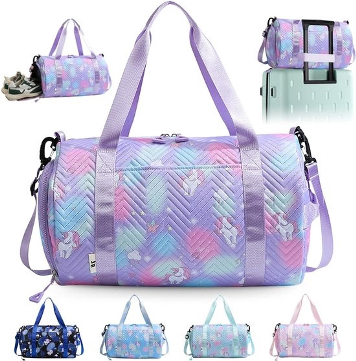 Unisex Sporttas voor Yoga en Training - Kleine Unicorn Tas voor Accessoires