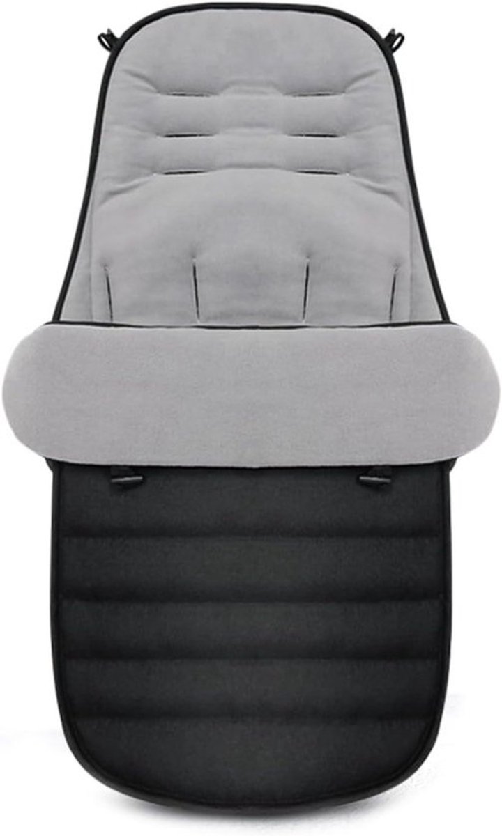 Babyvoetenzak - Kinderwagenzak - Voor winterse warmte - Waterafstotend materiaal - 97 x 44 cm - Grijs