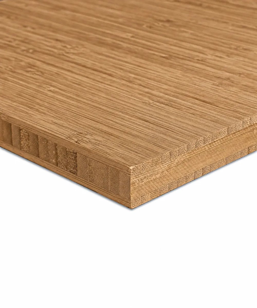Masters of Bamboo® Bamboe Plaat 20 mm Noten - 3-laags - 2440 x 605 mm - Verticaal geperst
