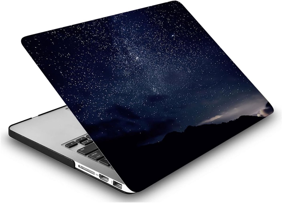 Compatibel voor Nieuwe Macbook Air 13,6 inch A2681 A3113 M2 M3 Release 2022 2024 met Liquid Retina Display en Touch ID, Plastic Hard Shell Beschermhoes Snap Case, Sterrennacht