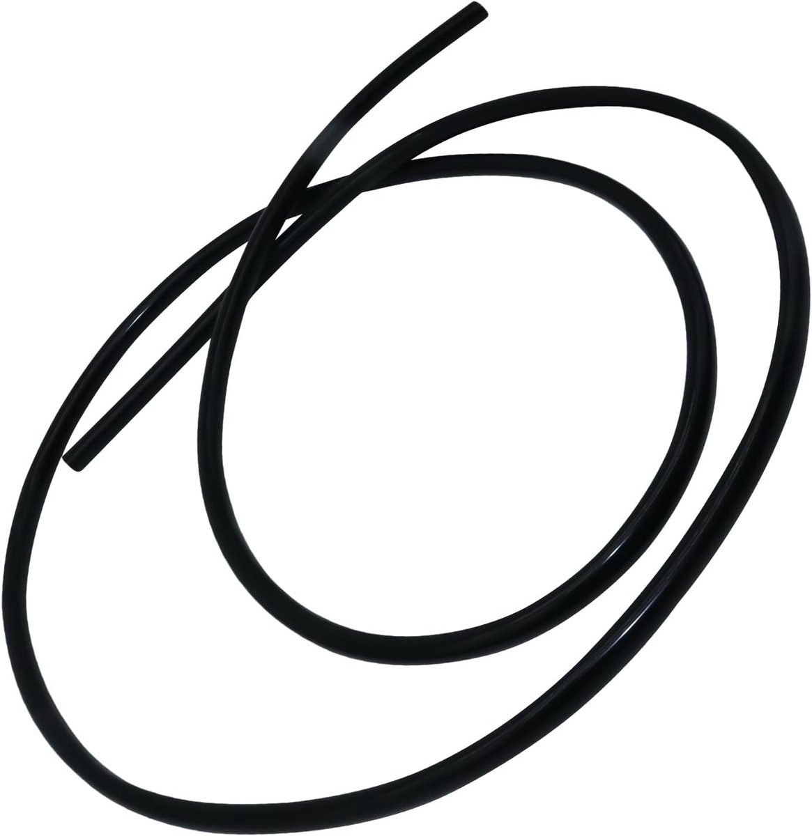 Vacuümslang 5mm ID 11mm OD 3mm wanddikte 1,5 meter (4,9 voet), siliconen vacuümslang voor motor (zwart)