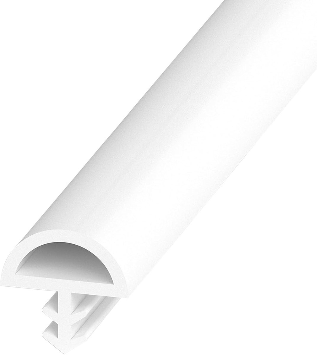 Deurafdichting, 5 m/10 m/30 m deurafdichting, rubberen afdichting, wind- en regenbestendig, kozijnafdichting voor deuren en ramen (wit, 10 x 5 mm x 5 m)