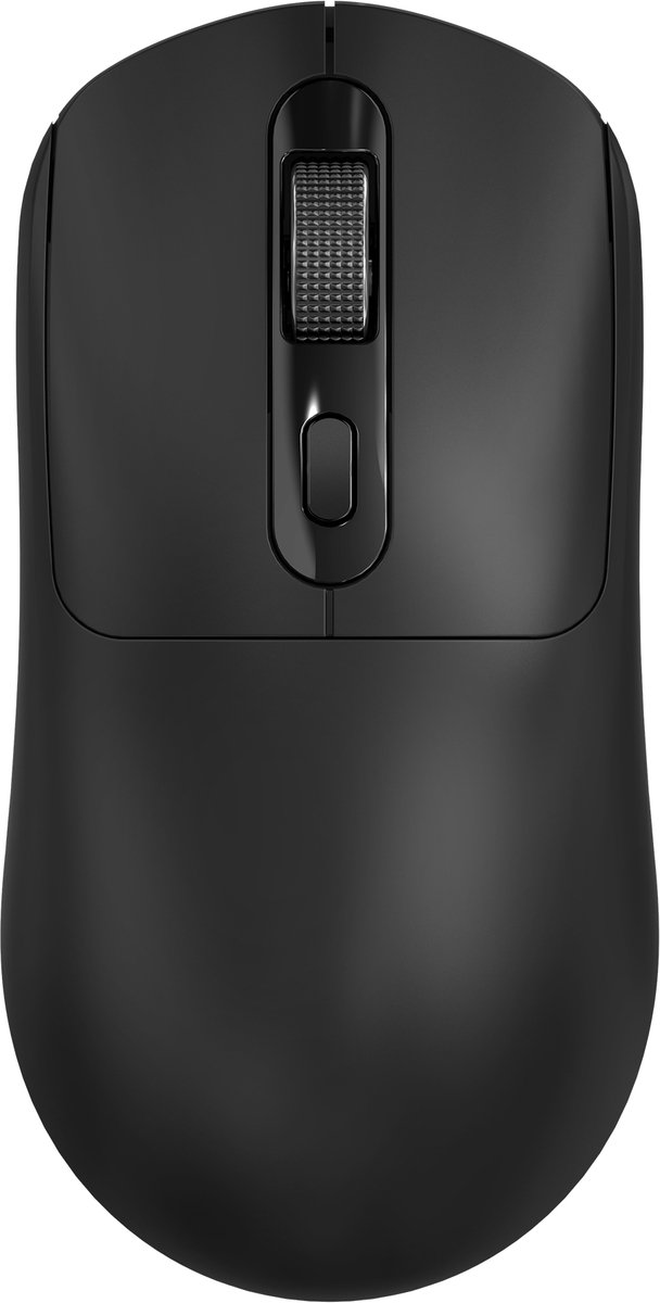 T-WOLF X8 Stille Draadloze Muis (Symmetrisch / Zonder Zijknoppen) - Bluetooth & 2.4G - Oplaadbaar - Zwart