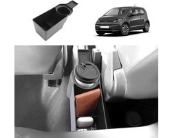 Dailygoods - Opbergdoos voor middenconsole, compatibel met VW UP/Seat Mii/Skoda Citigo 2013-2024, VW UP middenarmsteun, handschoenenvak, VW UP-accessoires, bekerhouder, organizer met antislipmat