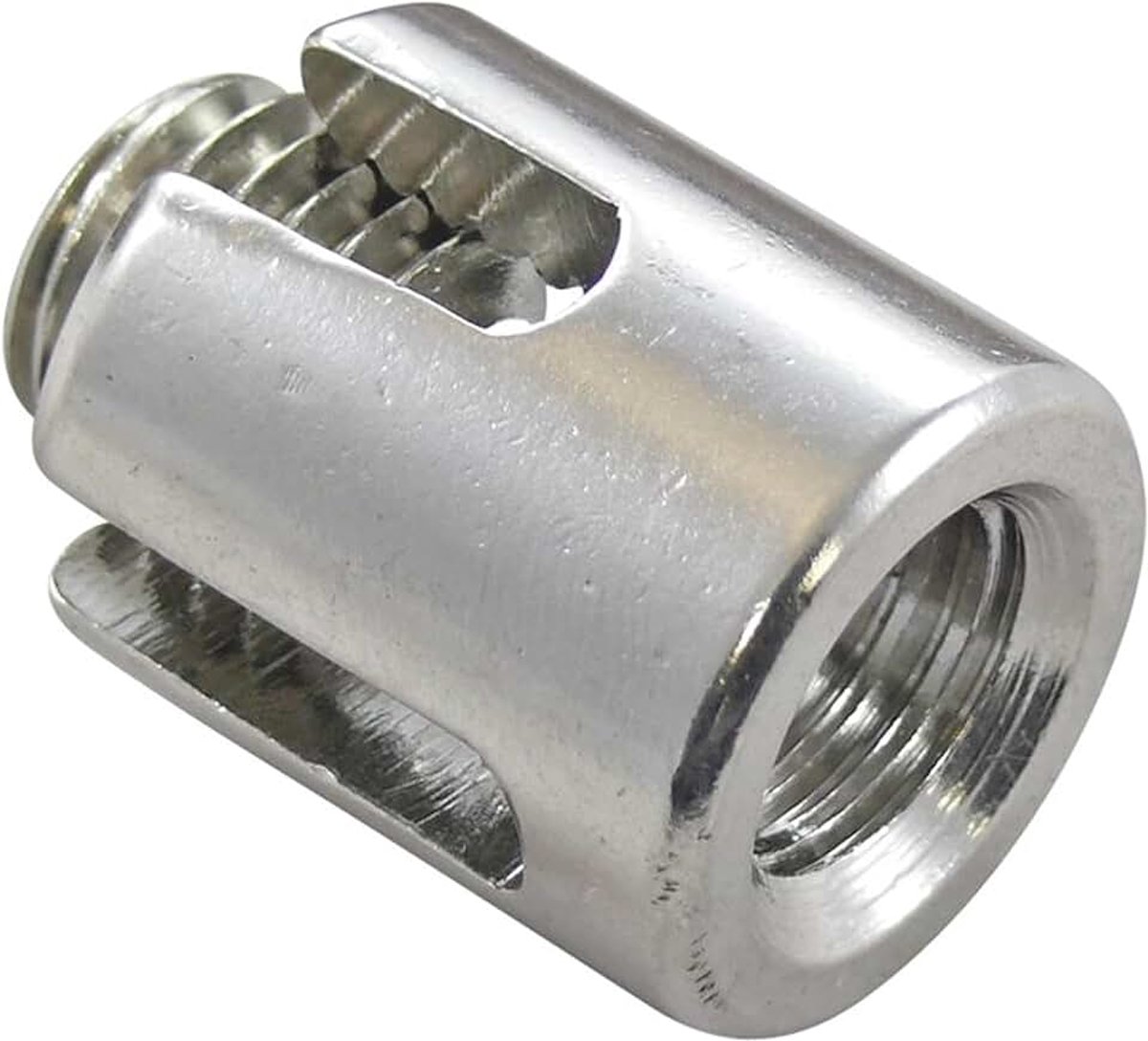 3 mm 2 stuks kruisklem met doorgangsdraad voor staalkabel 3 mm roestvrij staal A4 NIRO, AISI 316 Nirosta