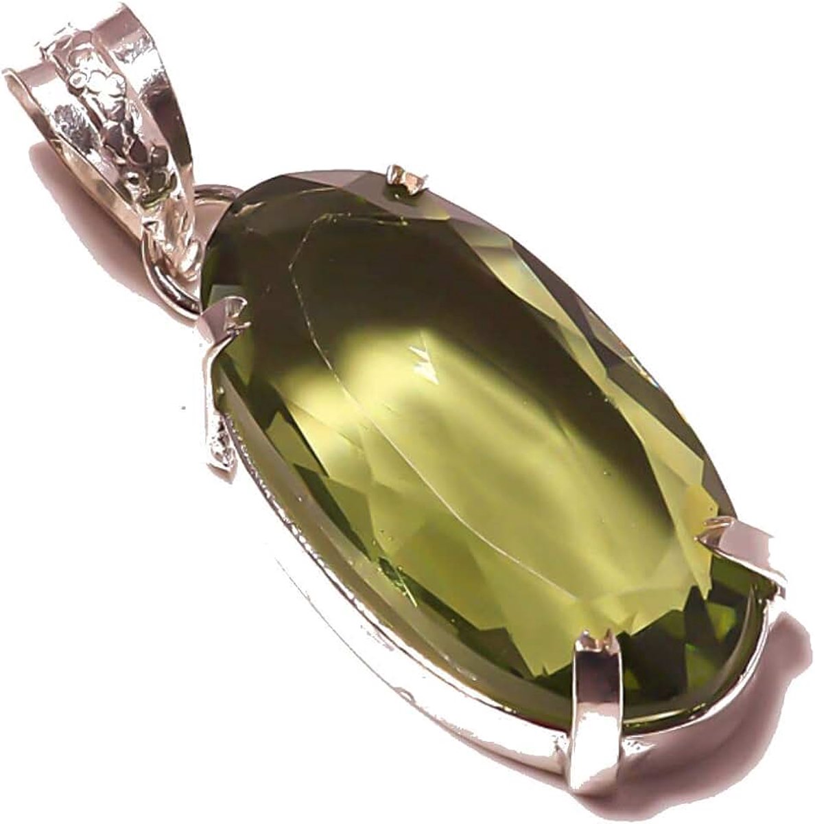 Quartz Hot Selling PENDANT 2" Long HANDMADE Silver Plated Full Variety Jewelry Store All Occasions
