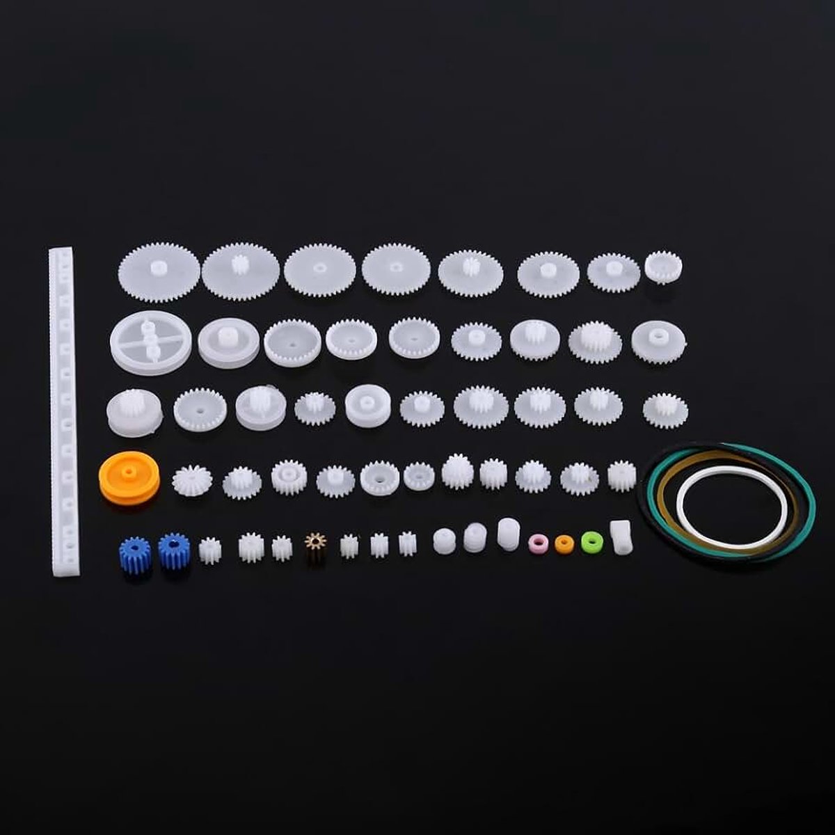 Set van ingranaggi in plastica en pulegge per cinghie dentate (60kinds)