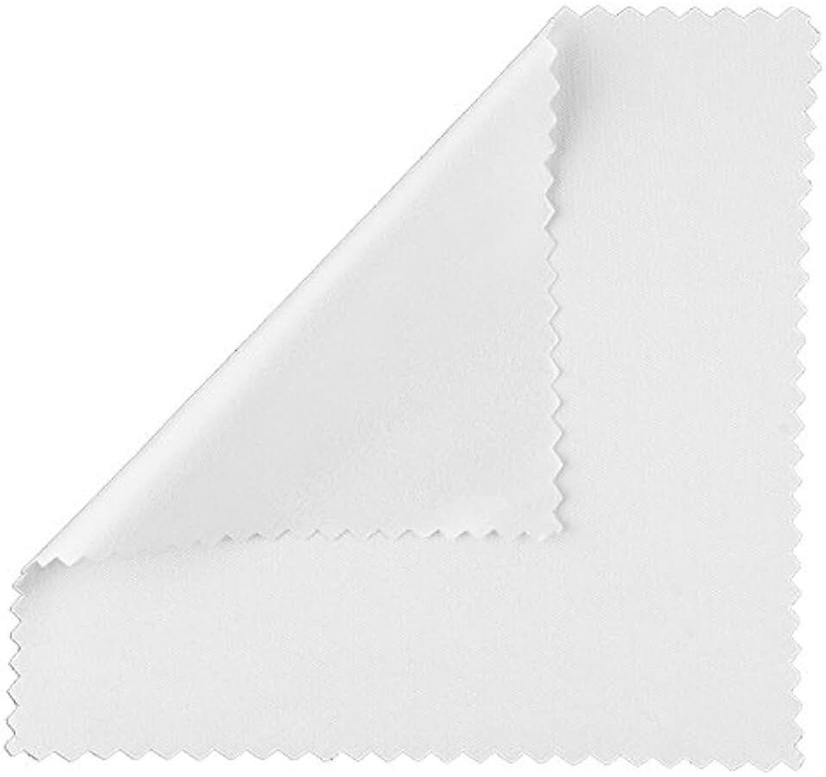 Mit Herz Microvezeldoeken | 15 x 15 cm | Wit | Pakket van 5 | Reinigingsdoeken voor brillen, smartphones, mobiele telefoons, tablets, cameralenzen, LCD-schermen